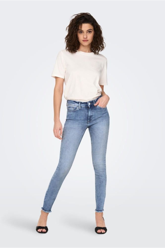 ONLBLUSH MID SK ANK RAW DNM REA694 15263454 MEDIUM BLUE DENIM